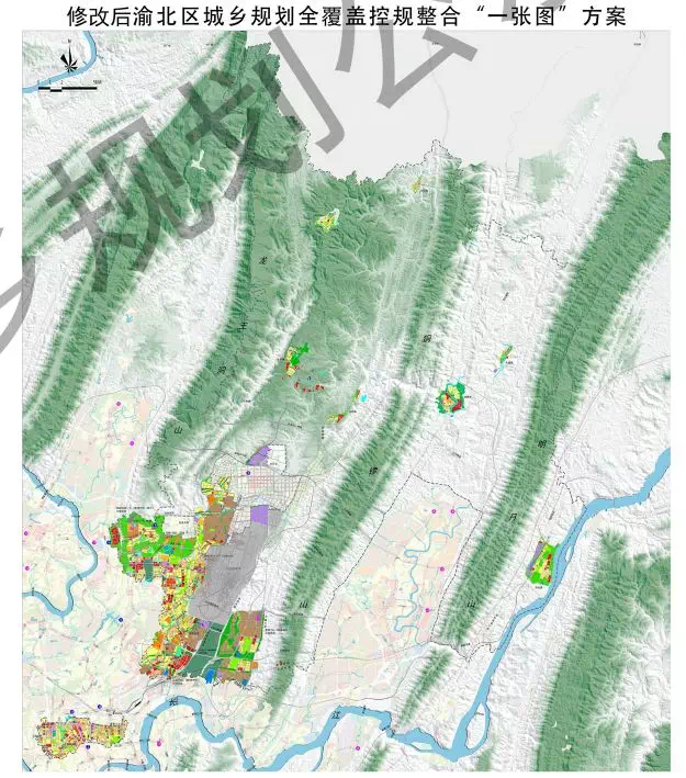 重庆渝北规划图2020,重庆渝北控规图2020 重庆主城区城乡规划全覆盖控规"一张图"方案公示