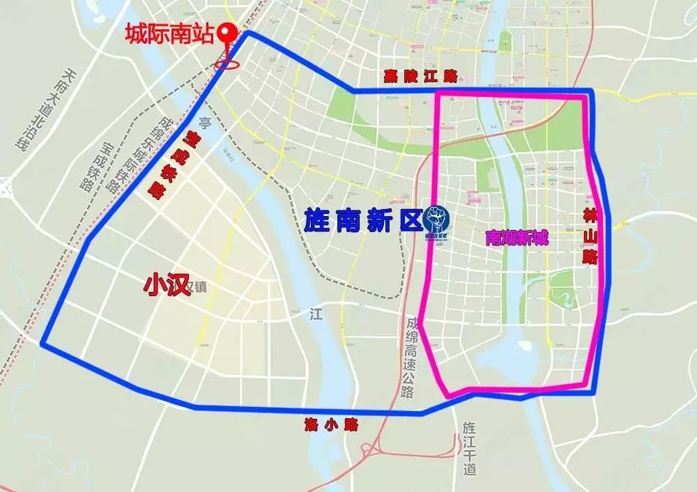 区位:林山路以西,宝成铁路以东,嘉陵江路以南,洛小路以北.