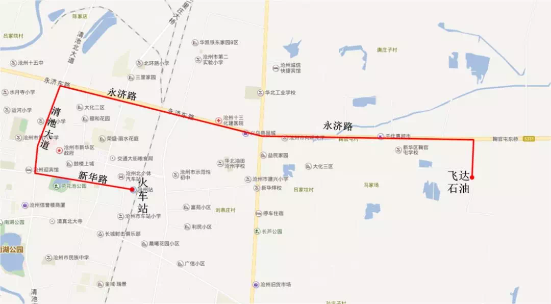 沧州市区3条公交线路将于12月19日恢复原线路运营