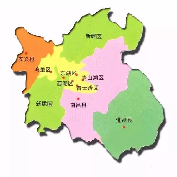 南昌区域分布图 但是,纵观2018年房地产市场,一环内的红谷滩中心区