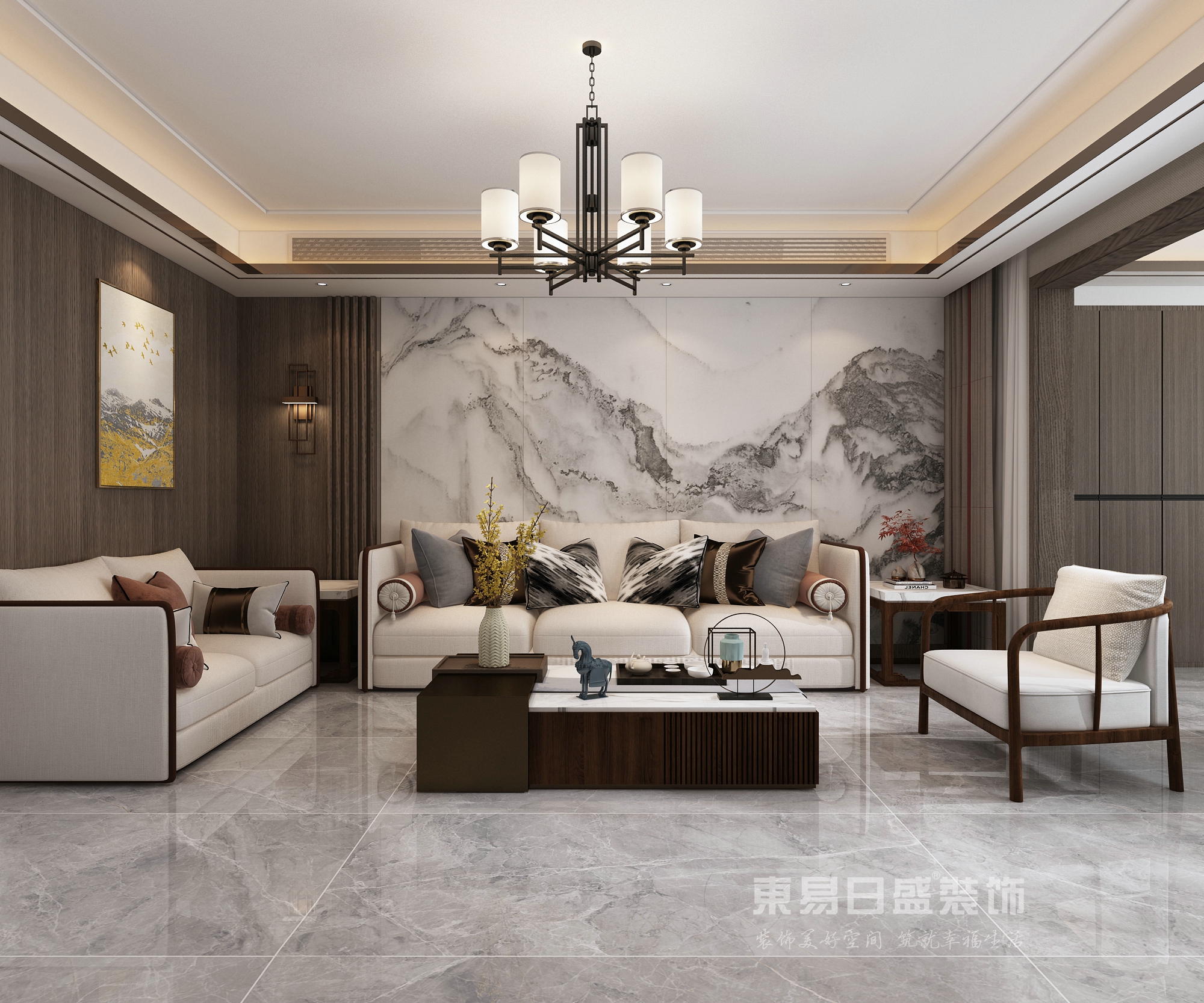 210㎡新中式风格温馨雅致的家居空间