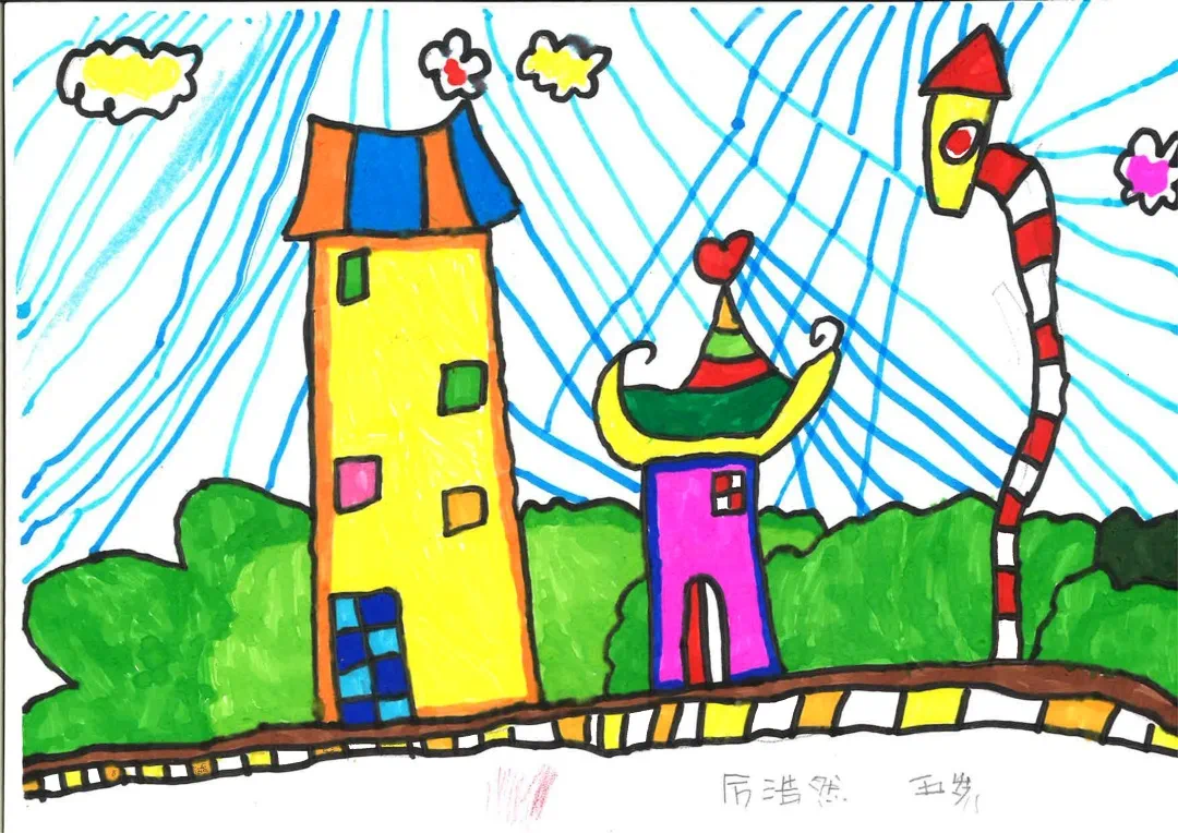 五彩缤纷童年妙笔绘出想象绿地儿童绘画pk大赛童趣来袭