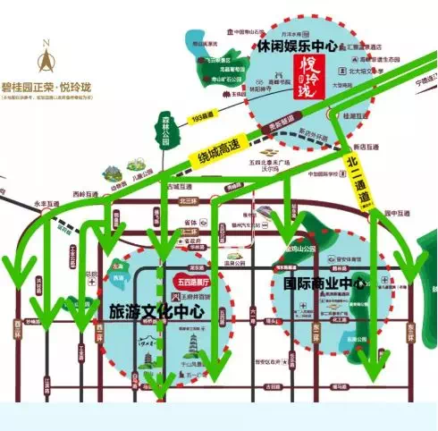 北二通道建成通车后, 福州主城区到桂湖距离将缩短一半,且全程无红