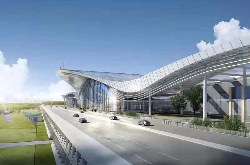 三峡机场t2航站楼开工,最新效果图来了!