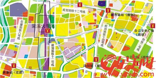 广州棠溪火车站预留6条地铁接入计划投资391亿元