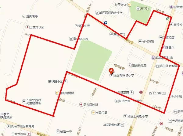 长治市区小学施教区划分图