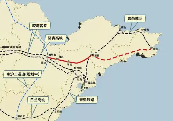 高速铁路时代,成为胶东地区连接潍莱高铁,青荣城际铁路和建设中的莱荣