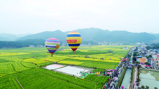 3月15日,衡阳县第八届油菜花节暨乡村旅游节在库宗桥镇华山村正式启动