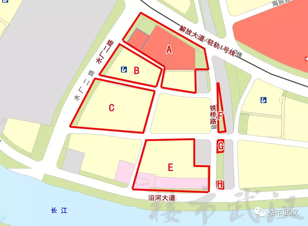融创一江源位于汉口二环内,具体位于硚口区解放大道与水厂二路交会处