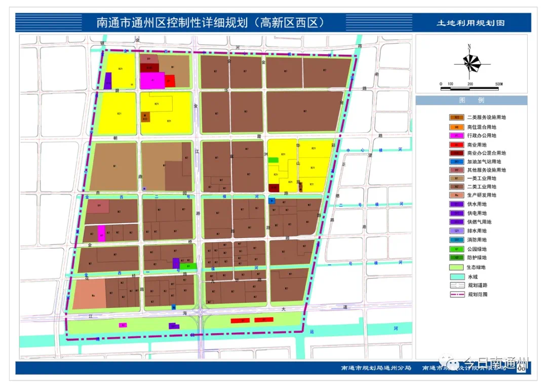 通州城区控制性详细规划调整任务书,共计8个编制单元