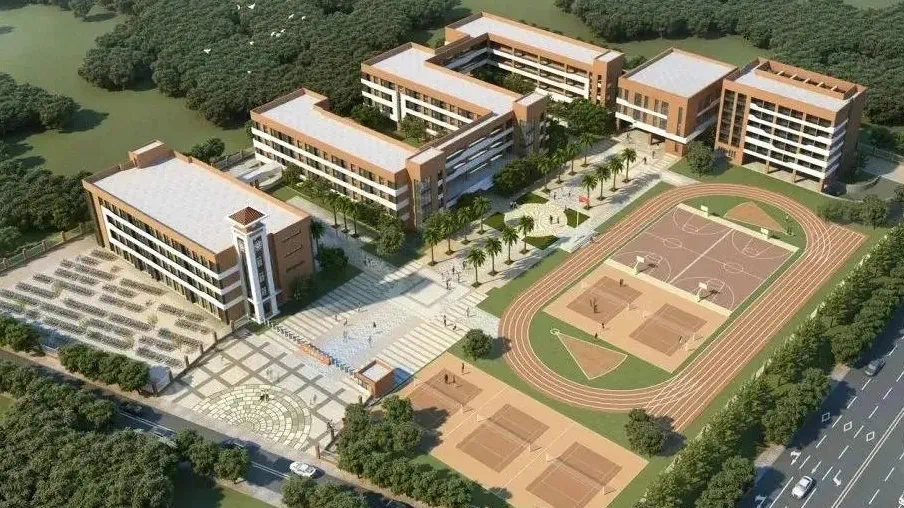 (崇法校区项目效果图) 晋江市第七实验小学(崇法校区),是一所较高规格