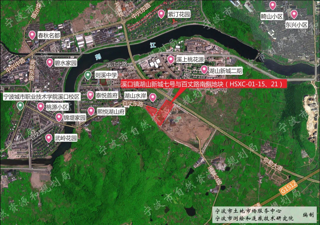 21) 【21】 镇海zh03-02-22-01地块 【22】 北仑大碶松花江路站南bl