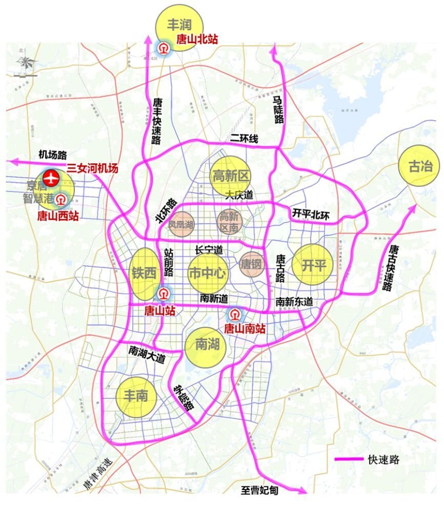 建设路一路向北丰润真正融入了唐山中心城区