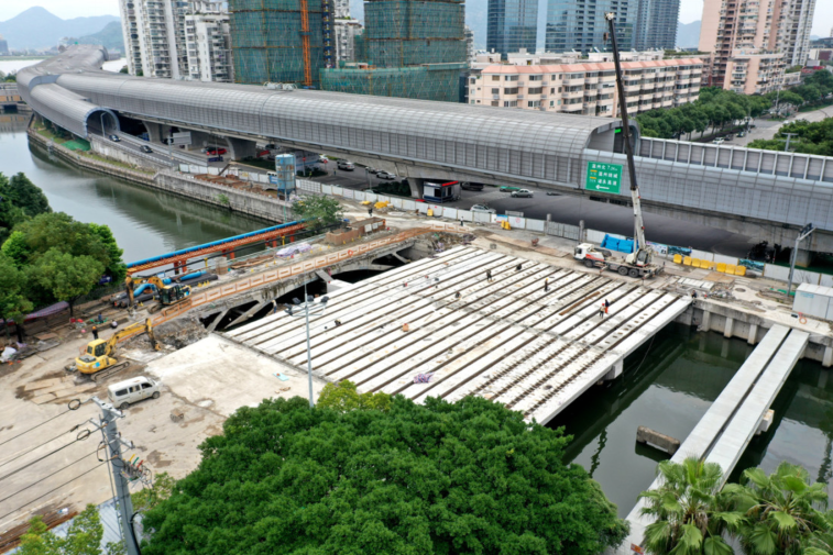 温州市区江滨西路灰桥浦桥将于11月通车