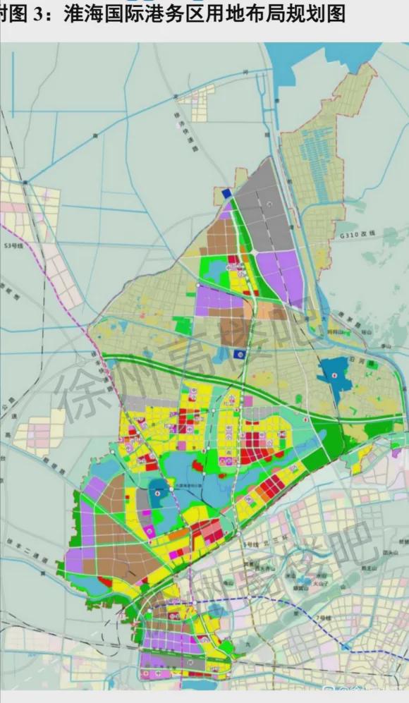 而公布的徐州市十四五规划中,提出要建港务区新城(陆港新城),网上有