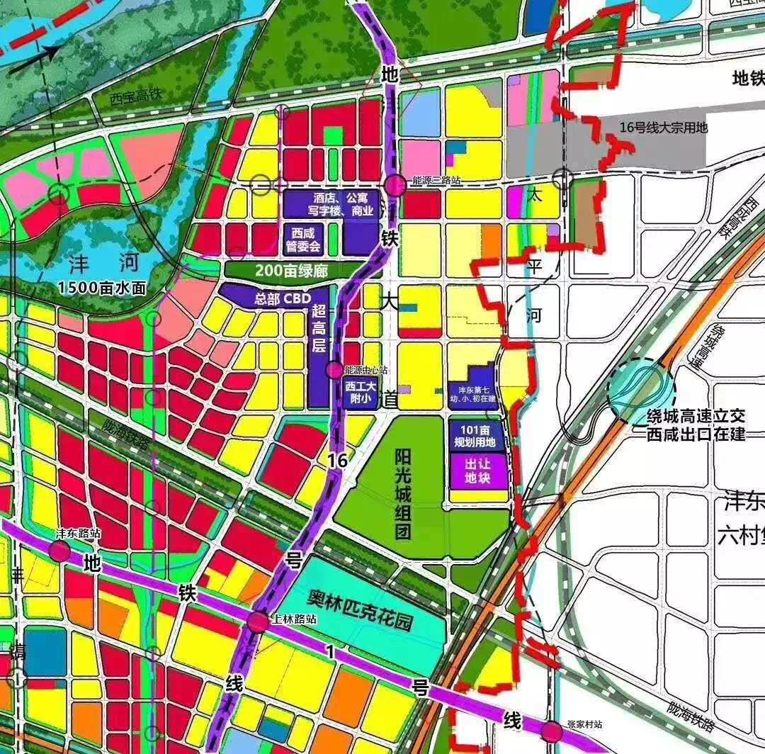 能源金融贸易区核心区示意图 ▲陕建第二总部效果图