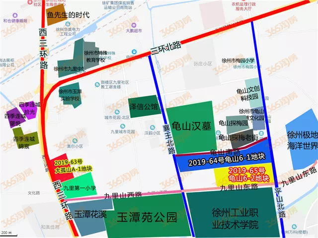 2019-63号大孤山a-1地块在西三环边,和玉潭花溪,四季连城系列是邻居!