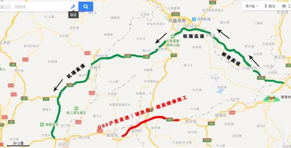 10月8日起g60沪昆高速镇胜段开始施工绕行方案看这