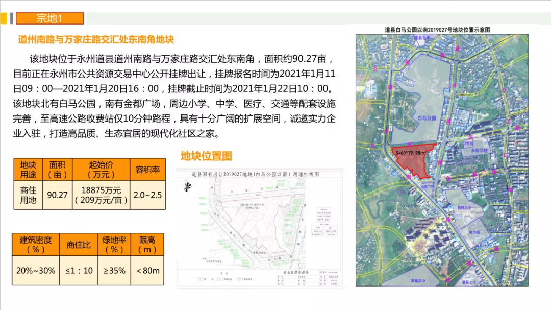 北路与新荷路交汇处西北角地块4,道州南路与城南路交汇处西北角地块5