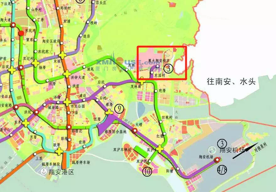 地铁 名校! 厦大翔安校区两地块规划放出!