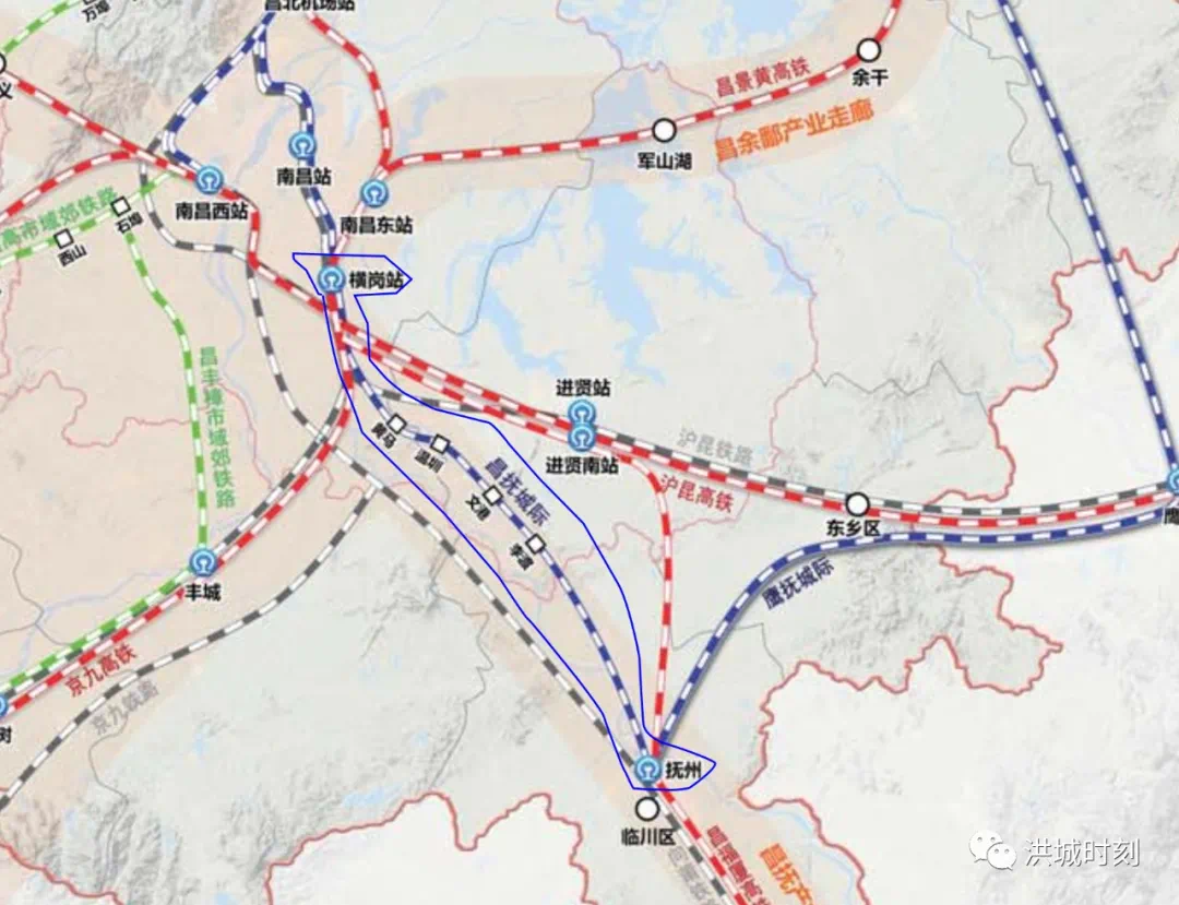 连接丰樟高规划3条市域铁路昌抚城际67走向出炉