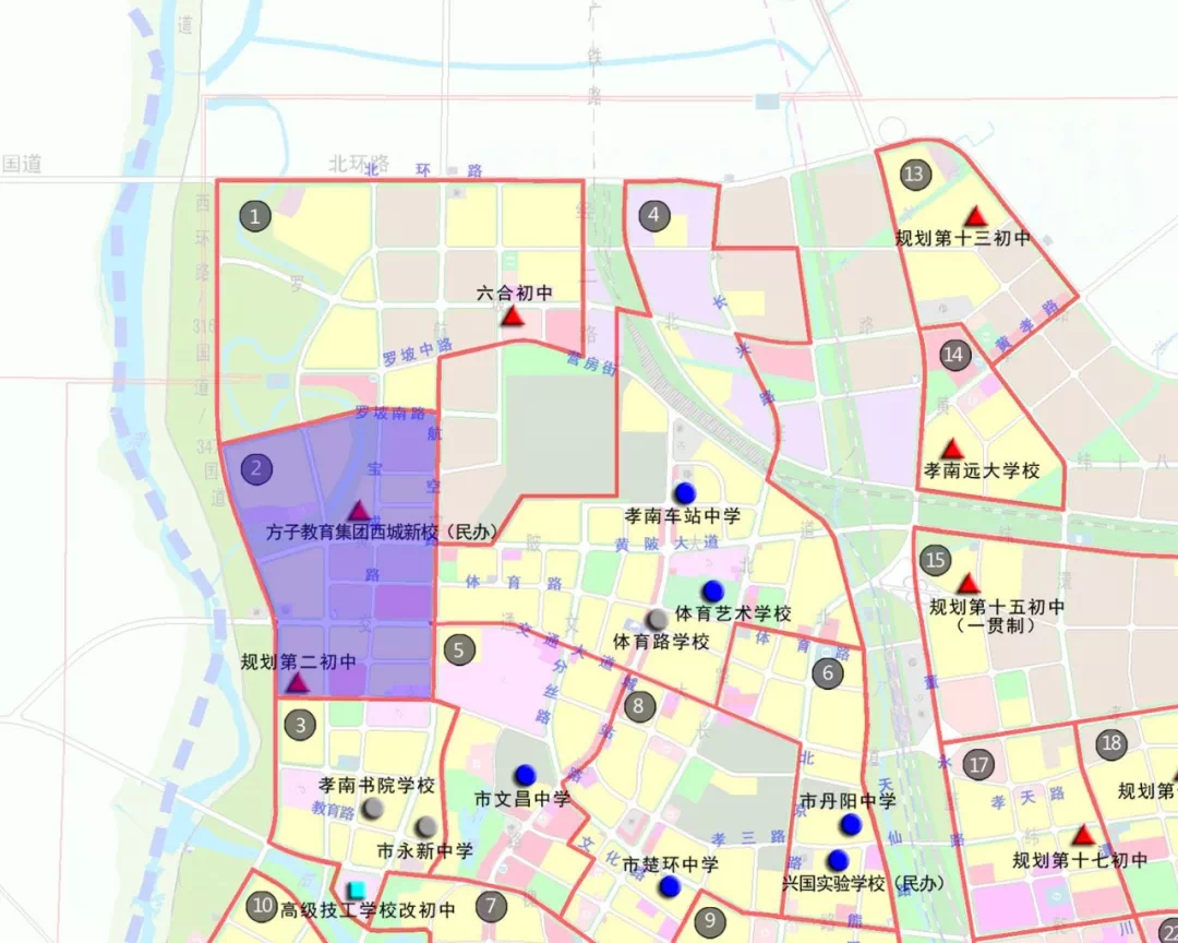 孝感多所新建学校进展曝光!内附最新学区划分