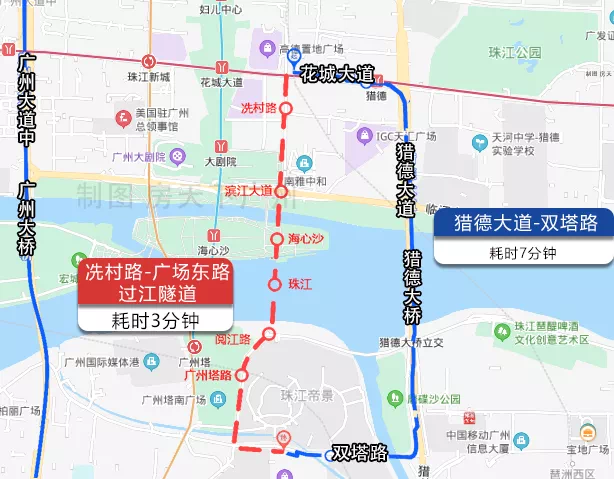 广州过江隧道密度太低城区还有8条隧道要建