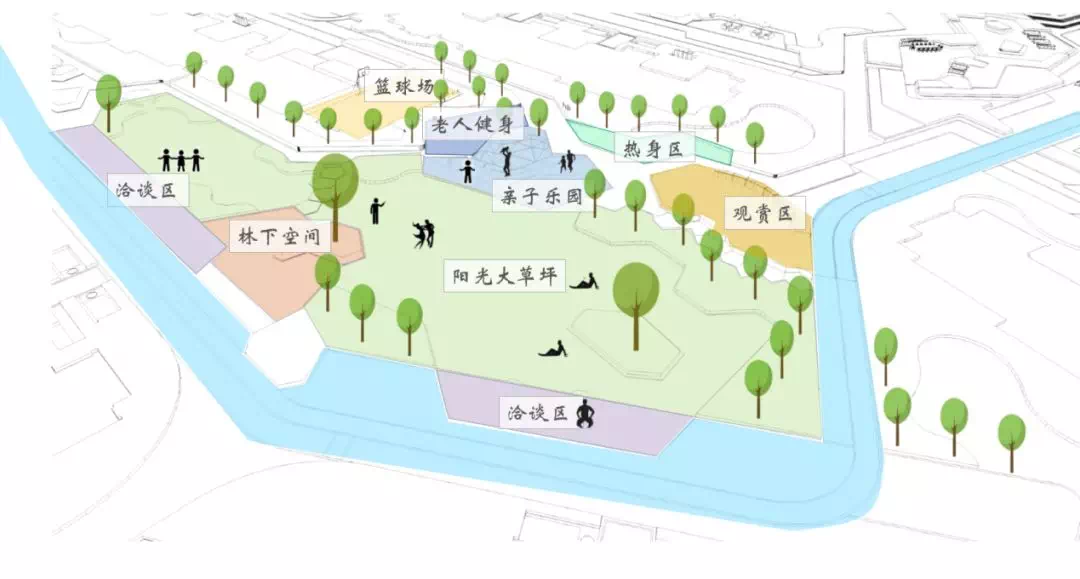 消防登高面也可成为景观亮点 消防车道,通长登高面,回车场,大面积的硬