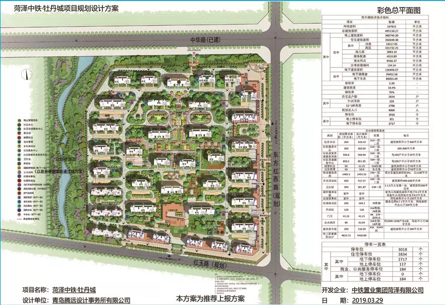 关于菏泽中铁牡丹城小区规划设计方案的公示