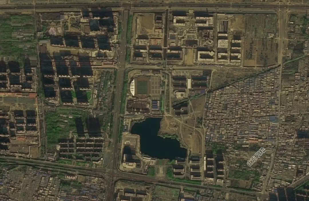 菏泽的大学城片区十年前的你是否能想到它今日的变化七里河公园94