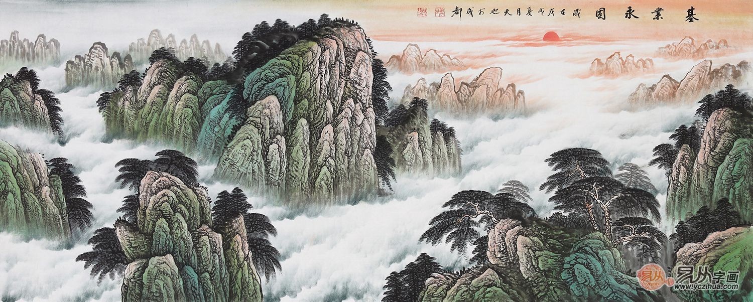 公司会议室挂画有何选择?国画山水画为你揭晓