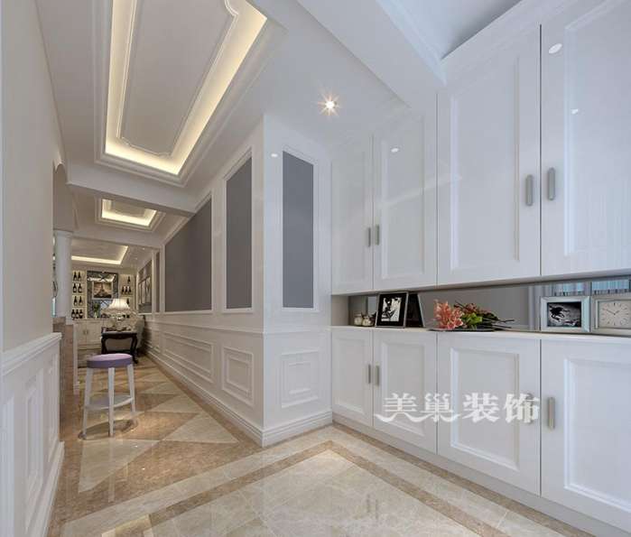 美巢华瑞紫韵城衣帽间装修效果图 餐厅吧台卡座的设计