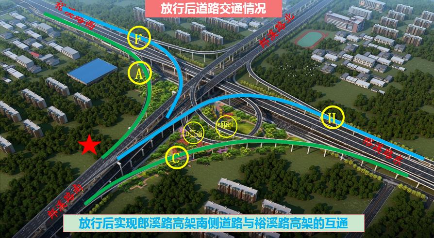 好消息4月14日晚郎溪路高架桥将与裕溪路高架桥互通