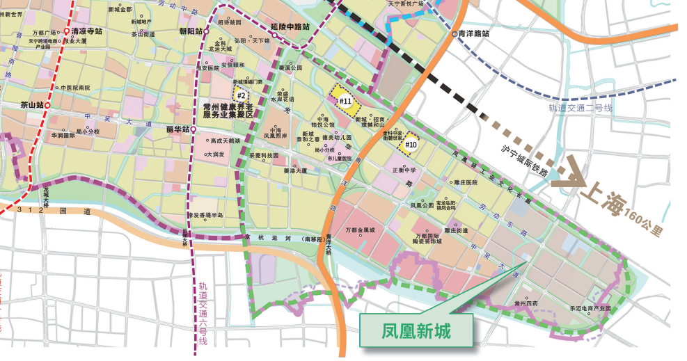 2021年天宁区域规划简图出炉天宁新城正在快速成长