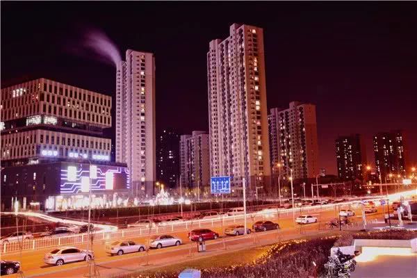 夜景中的北京昌平回龙观你见过吗?