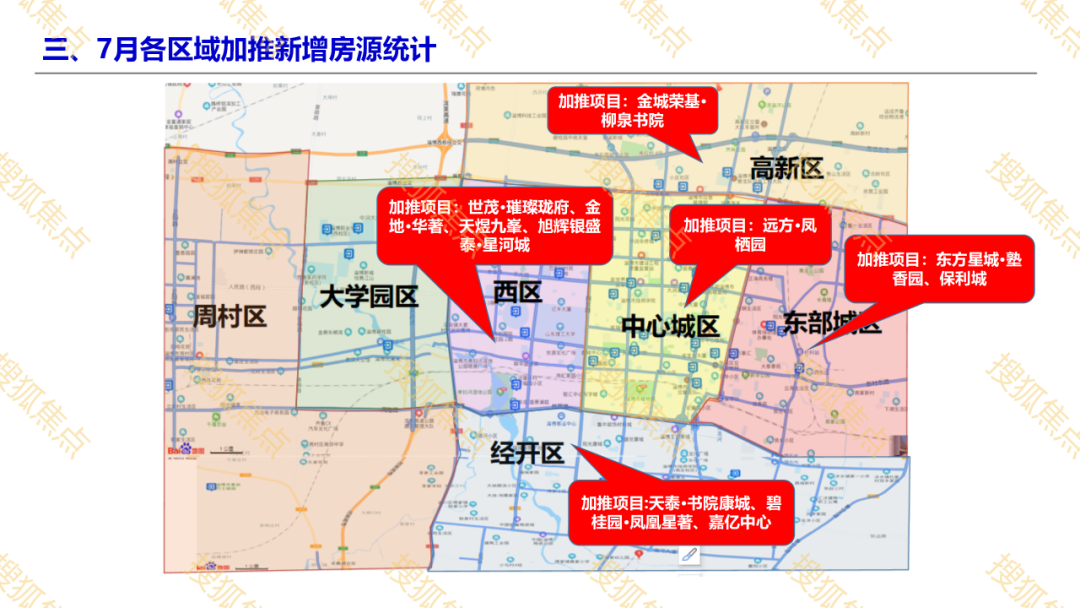 淄博两个楼盘首开各楼盘加推不断淄博主城区7月月报出炉