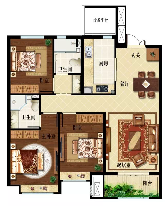 淄博富力城户型鉴赏