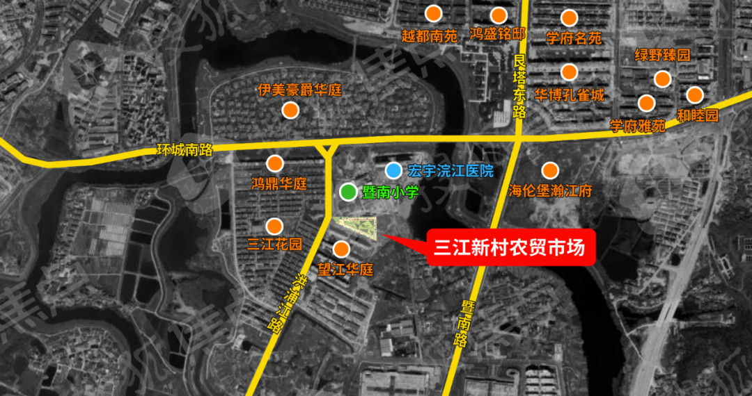 诸暨市暨南街道三江新村农贸市场建设工程已经有关部门批准,即将实施