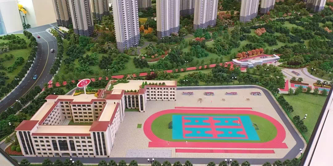 兰州二中雁滩分校为全寄宿制高级中学,包含一栋综合楼,三栋普通教学