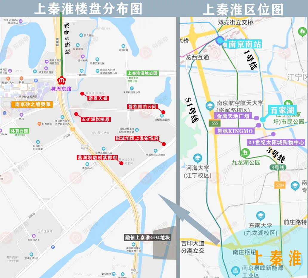 未来网络小镇,华谊电影小镇的规划利好的逐渐落实,上秦淮板块逐渐成了