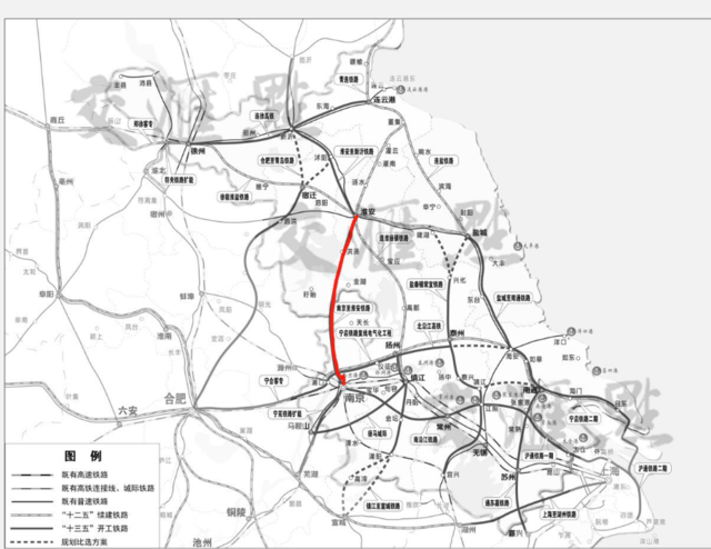 宁淮高铁终于要来了江苏境内线路长约163公里