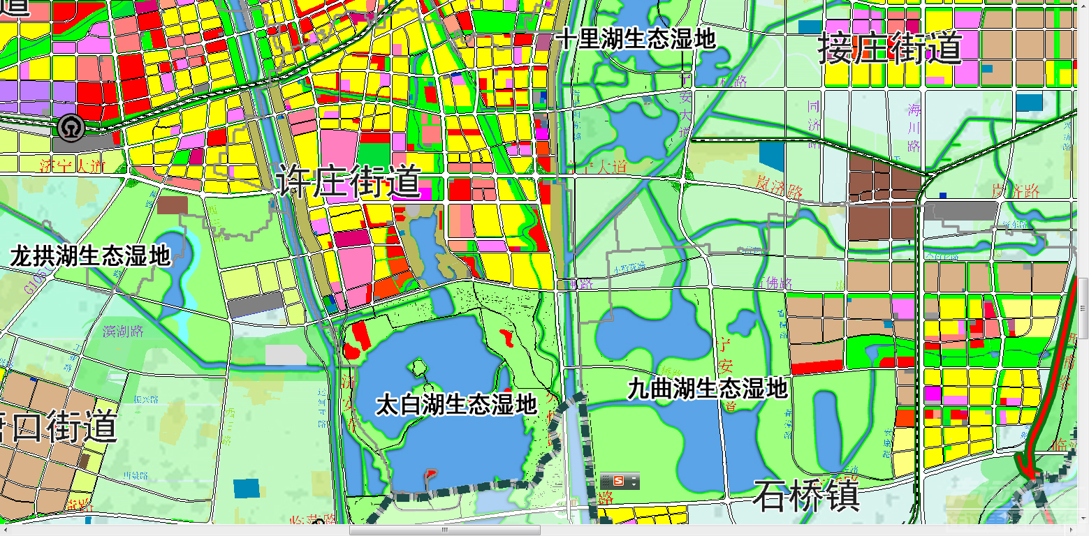 可以看出济宁的湿地公园, 湖可真多 ,以后济宁就是湖心岛中心城市了!