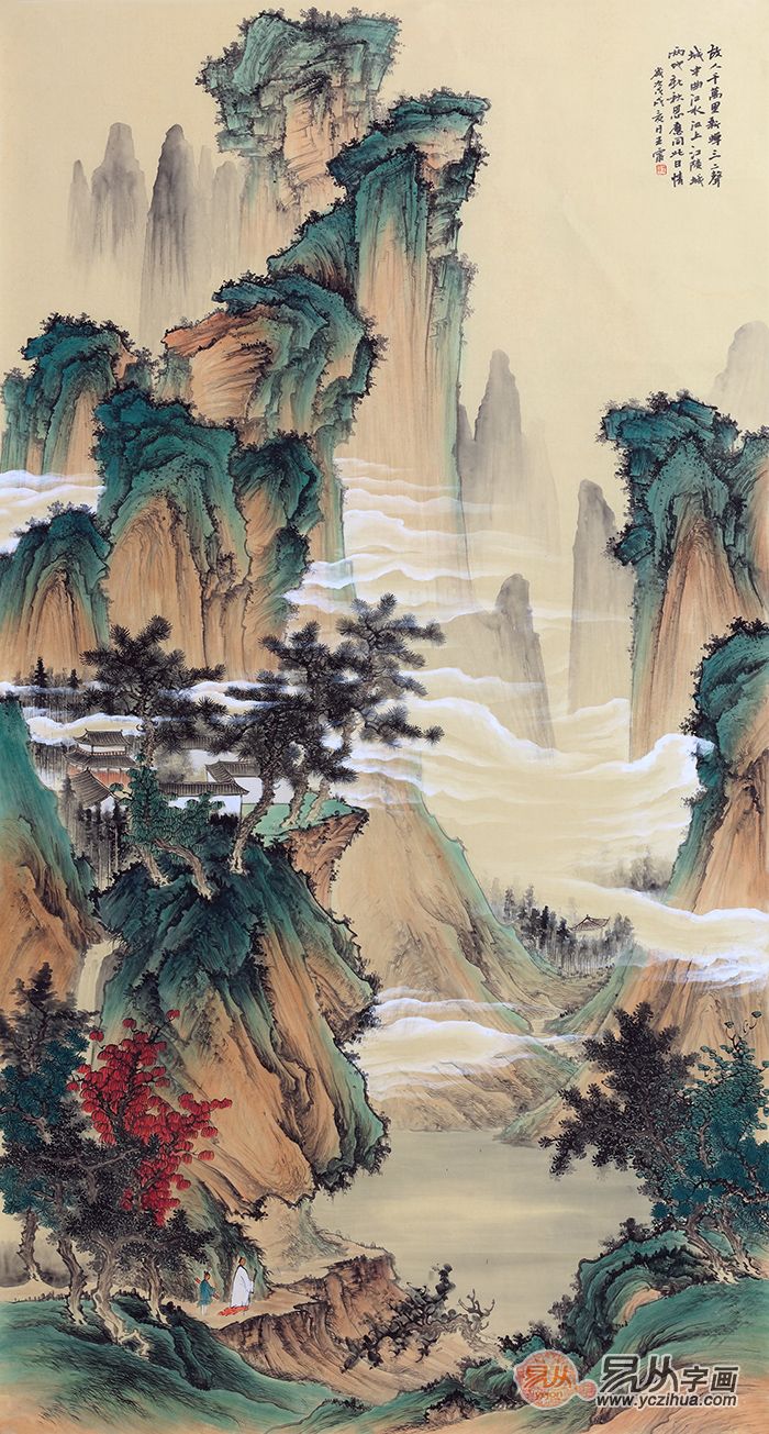 画家王宁仿古山水画作品赏析 | 古意新韵 情洒山乡