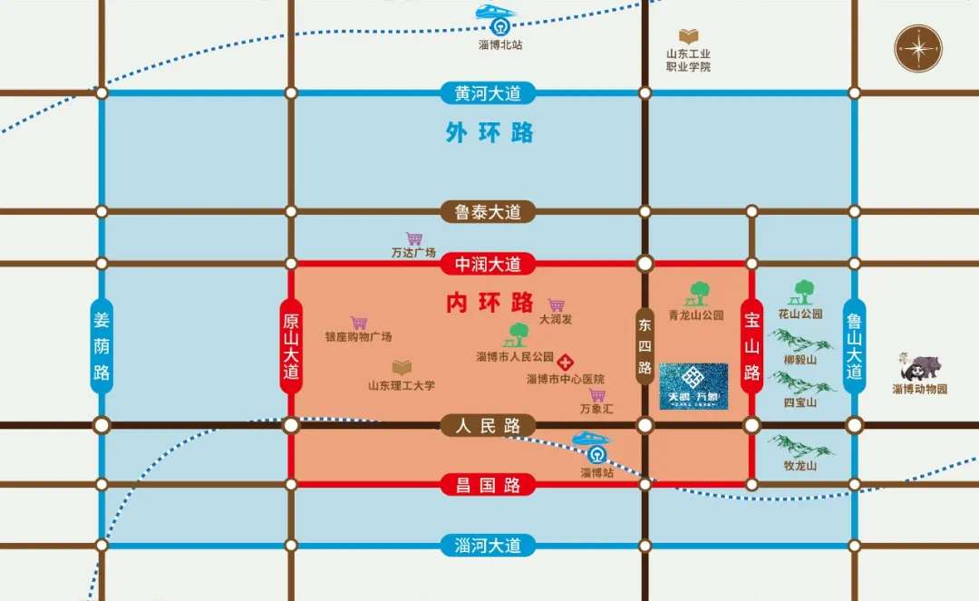 宝山路内环快速路工程,加速路南延,上海路北延等道路建设.