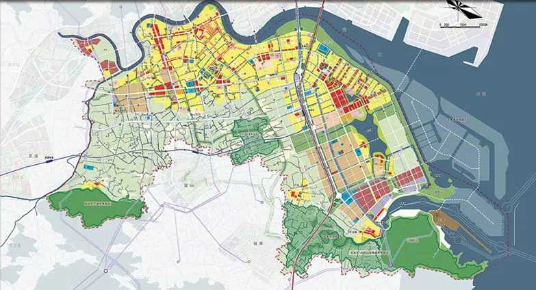 1984年龙港镇总规划图35年来,龙港面积从5.2平方公里扩大至183.