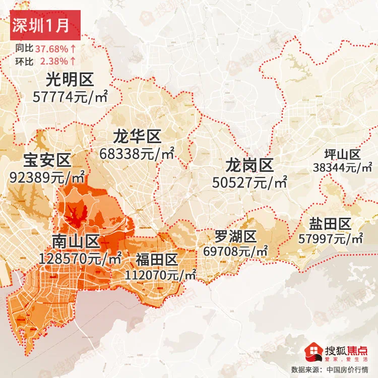 石家庄同环比双跌!2021年1月热门城市房价地图重磅来袭