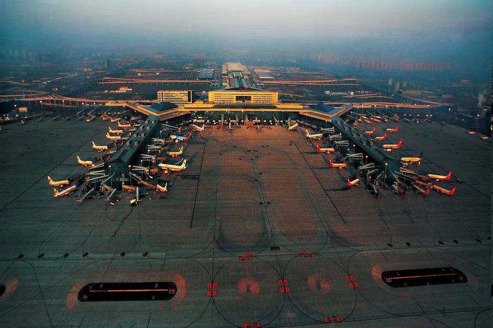 上海虹桥机场t2全景