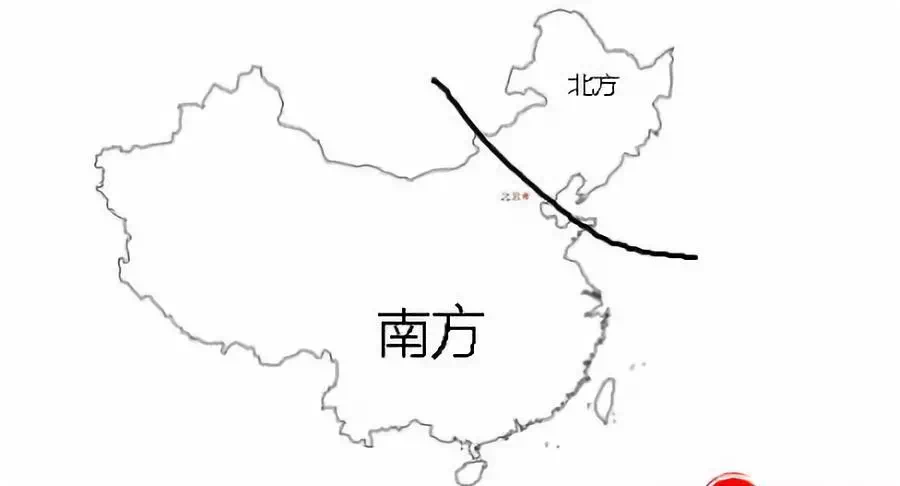 比如,这是东北人眼中的南方. 广东人认为只要出了广东就是北方.
