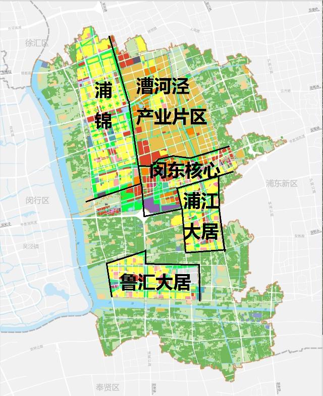 闵行区浦江新市镇总规正式公布 这个版块将是未来的核心区