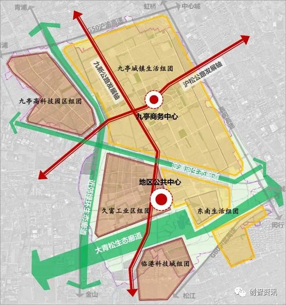 《松江区九亭新市镇(含九里亭街道)国土空间总体规划(2017-2035)》